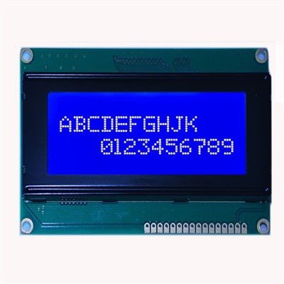 Putih Pada LCD Grafis Biru