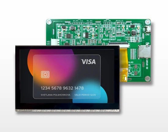 TFT 4,3 Inci Dengan Layar Sentuh